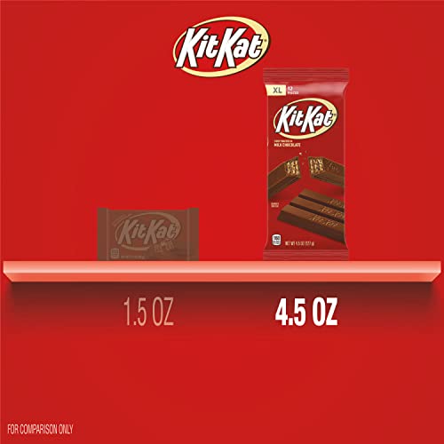 KIT KAT Milk Chocolate Wafer XL, Candy Bar, 4.3 oz (10 Pieces)
