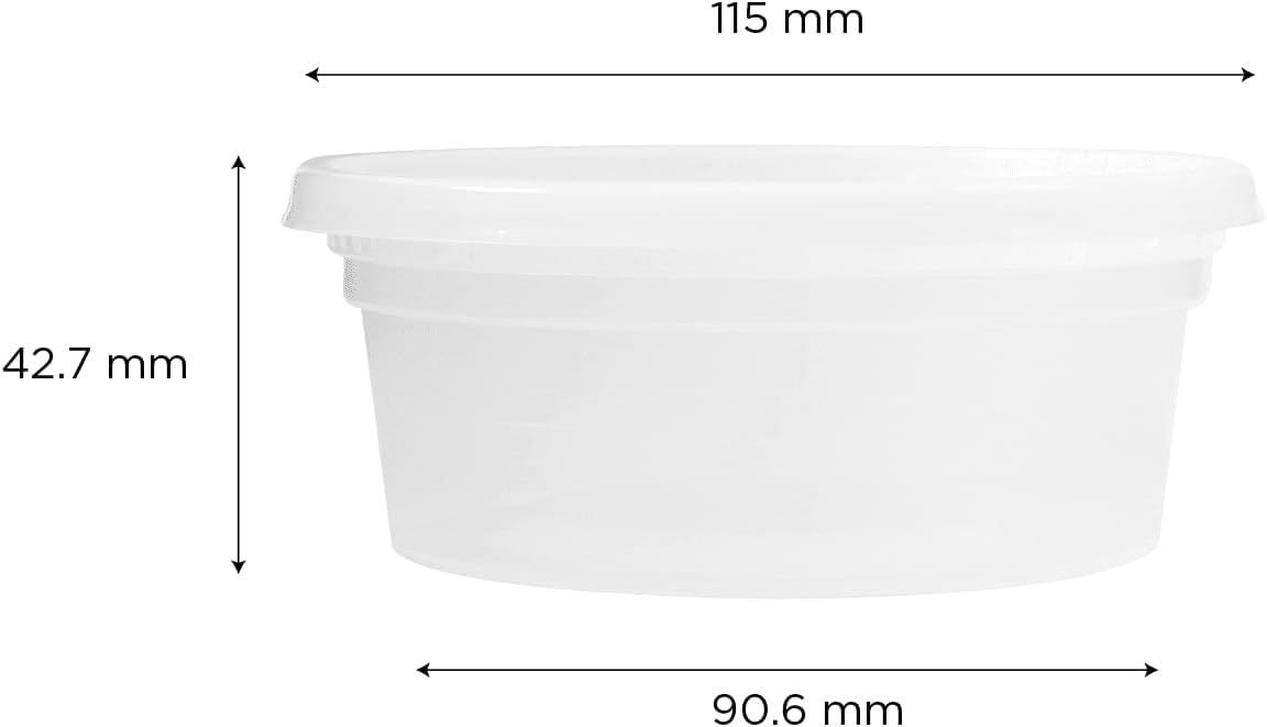 Karat [32oz - 240 ct] Clear PP Injection Molded Round Deli Containers with Lids (FP-IMDC32-PP)
