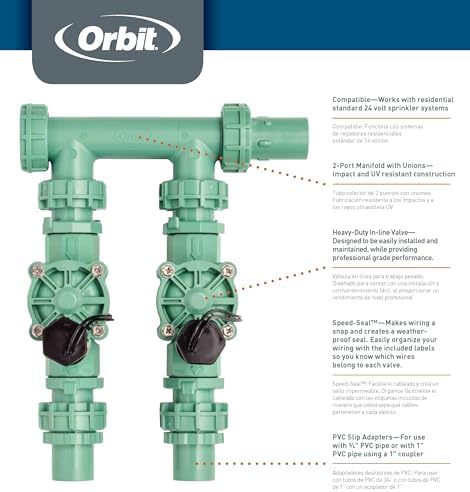 Orbit 57250 2-Valve Heavy Duty Preassembled Manifold