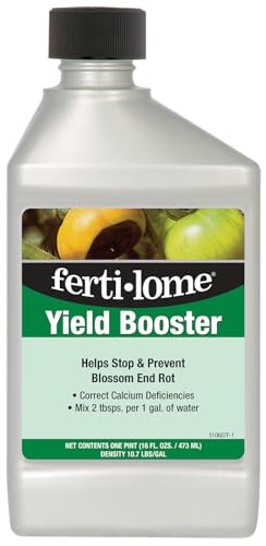 Fertilome (10607) Yield Booster Calcium Blossom End Rot Spray, 16 oz | Calcium foliar spray - Stops blossom end rot & helps set fruit on tomatoes - Vegetable gardeners