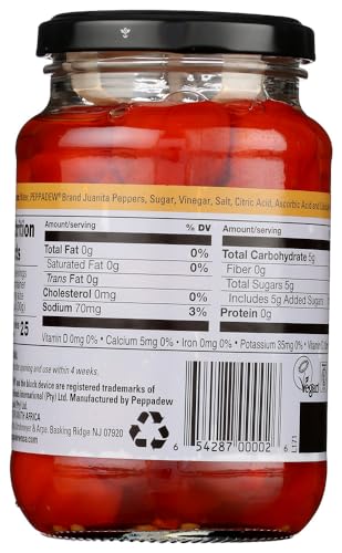 PEPPADEW Mild Whole Sweet Piquant Peppers 14oz or 400 grams each ( 2 pack )