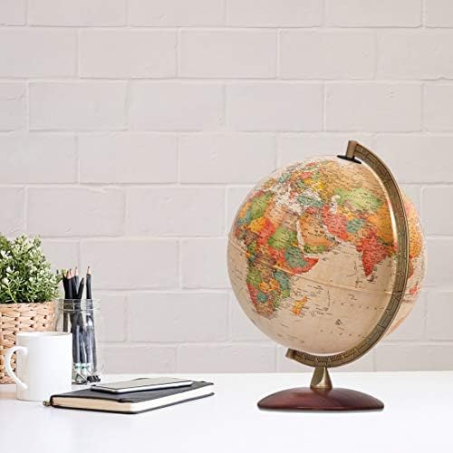 Waypoint Geographic Light Up Globe - Lugano 12” Desk Decorative Illuminated Globe with Stand and Blue Ocean, Up to Date