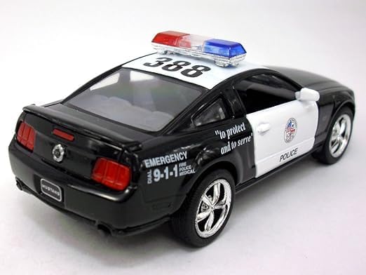 KiNSMART - 2006 Ford Mustang GT 1:38 Scale 5" Die Cast Metal Model Toy Car (Police)