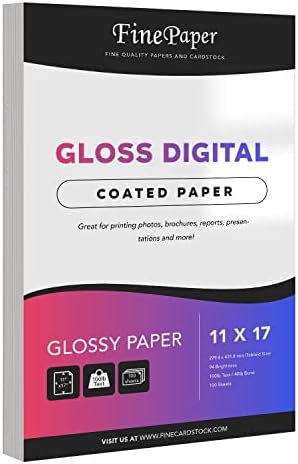 Gloss Digital Paper C2S – Perfect for Color Laser Printing, Design Proposals, Flyers