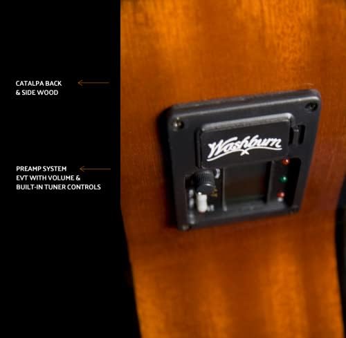 Washburn Classical C5CE Cutaway , Acoustic Electric Guitar | Nylon strings; Spruce top; Classical body; Onboard electronics