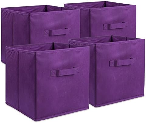 DII Collapsible Storage Organizer Bin, Large, 13" Cube, Pink, 2 Count