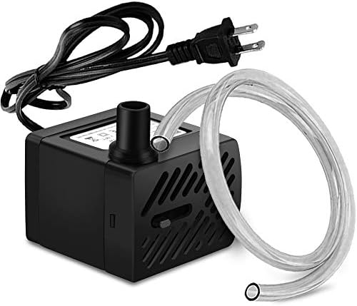 50GPH 3W Mini Submersible Water Pump with 3.3 FT Tubing for Aquariums, Fish Tank, Pond, Fountain, Hydroponics