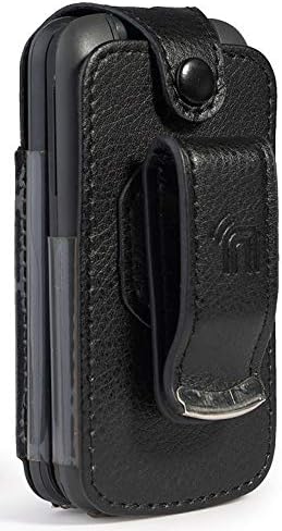 Nakedcellphone Fitted Series for Alcatel Smartflip Phone Case - Black