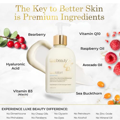 LUXELOTION is truly a Luxury Product - an Anti-Aging Face, Hand & Body Lotion with Hyaluronic Acid. This Lightweight and Non-Greasy Formula creates Silky Smooth Skin.