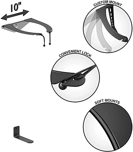 Koova Golf Bag Storage Rack | Sturdy Metal Wall Mount Garage Organizer for Golf Clubs | Fits Any Size Cart or Stand Bag | Easy Install & Use