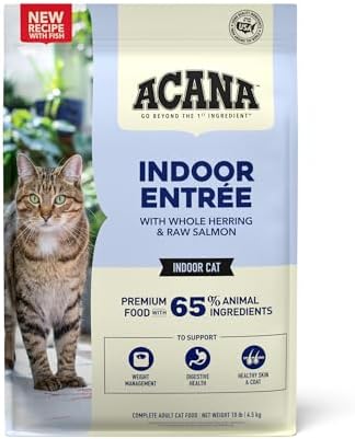 ACANA Dry Cat Food for Indoor Cats Indoor Entrée Chicken Turkey 4lb Bag