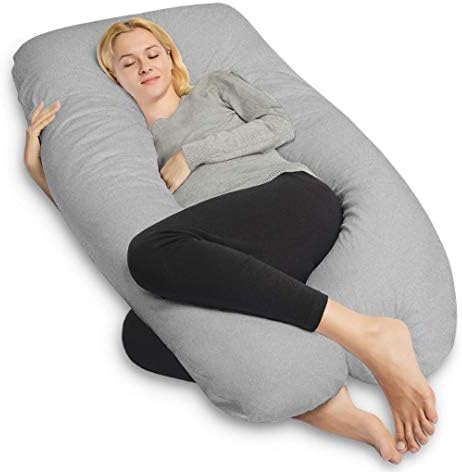 COSMOPLUS 𝐏𝐫𝐞𝐠𝐧𝐚𝐧𝐜𝐲 𝐏𝐢𝐥𝐥𝐨𝐰 𝐂𝐨𝐯𝐞𝐫 U Shaped Full Body Pillow Case 𝐂𝐨𝐯𝐞𝐫 for