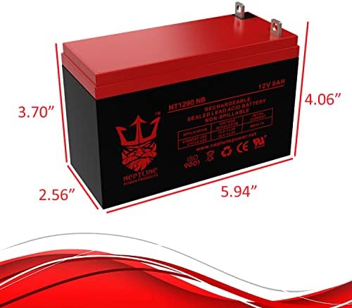 Neptune Replacement Battery for Generac Generator 0G9449 1/4" Nut and Bolt Terminals