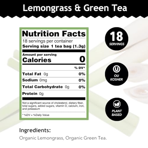 Buddha Teas - Organic Sencha Green Tea - For Health & Wellbeing - Japanese Green Tea - With Antioxidants & Minerals - Clean Ingredients - Caffeinated - OU Kosher & Non-GMO - 18 Tea Bags (Pack of 1)
