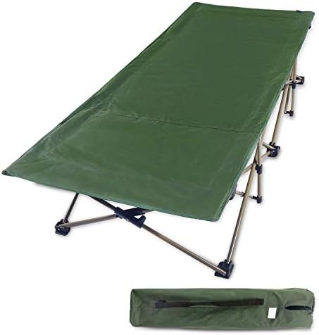 REDCAMP Oversized Camping Cots for Adults 500lbs, 33.5'' Extra Wide Tall Sleeping Cots Heavy Duty, XL Cots Portable for Outdoor Indoor Office