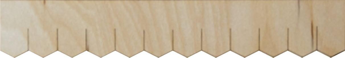 Miniature Dollhouse Shingle Strips Hexagon Style