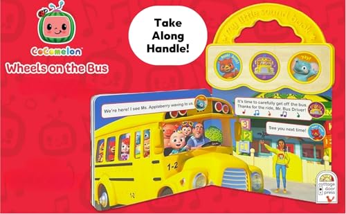 CoComelon Wheels on the Bus: 3-Button Sound Board Book for Babies and Toddlers, Ages 1-4