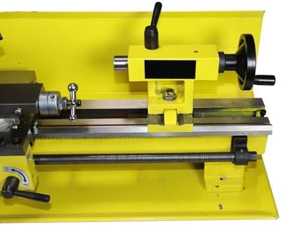 7 x 14 Precision Bench Top Mini Metal Milling Lathe Variable Speed 2500 RPM & Digital Readout with 5 pc. Cutter Kit