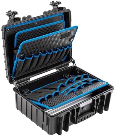 B&W International Jumbo 6700 Outdoor Tool Case with Pocket Tool Boards, Black