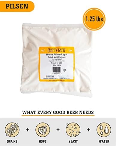 Craft a Brew - Dry Malt Extract for Brew Kit - All Purpose Base Extract - 1 Pound Bavarian Wheat - For Any Beer Style - Effective Fermentation