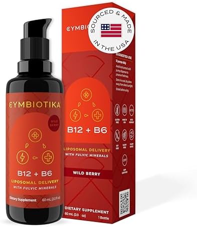 CYMBIOTIKA Liposomal Vitamin B12 1250mcg for Energy & Hair Support