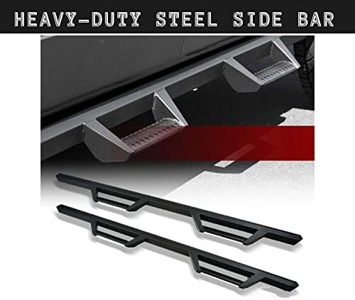 Hoop Drop Step Side Nerf Bars Boards Matte Black 2009-2019 For Ram Crew Cab