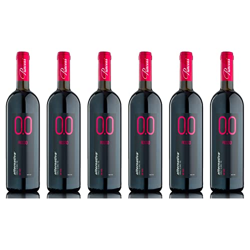 Princess Alternativa Rosso Dry Red Alcohol-Free 0.0% Non-Alcoholic, Gift for New and Expecting Mothers, From Italy (750ml, 6 Bottles)