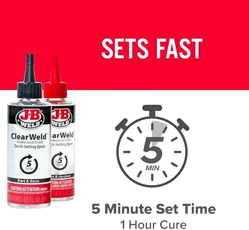J-B Weld Pro Size ClearWeld 5 Minute Set Epoxy