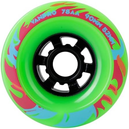 vanpro DIY Electric Skateboard Longboards Wheel 90MM 9052 pu for Cruising, Carving, Free-Style, Wheels Flywheels 608rs Bearings Cored Classics Wheel