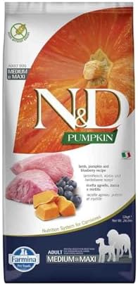 Farmina - Natural & Delicious Pumpkin Grain-Free Lamb & Blueberry Dry Dog Food, 26.4lb Bag