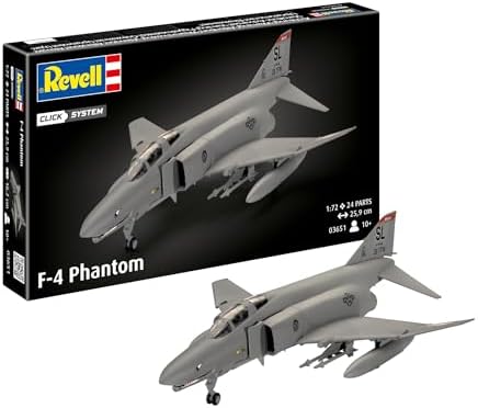 Revell 03651 F-4 Phantom (Easy-Click) Model Kit, Grey