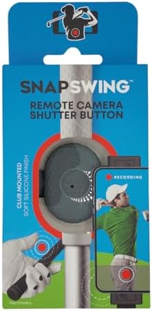 SnapSwing Hands-Free Golf Swing Recorder – Instantly Film Every Swing from Your Club Grip – Fix Your Swing Faster Without a Coach – Bluetooth