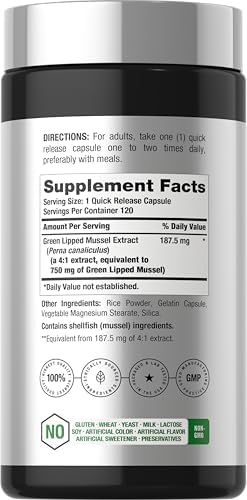 Horbäach Green Lipped Mussel |120 Capsules | from New Zealand