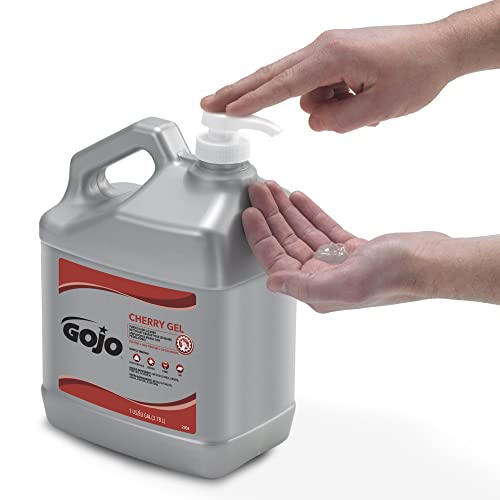 Gojo Cherry Gel Pumice Hand Cleaner, Pump Bottle, 1ct x 1 Gal - 2358-02