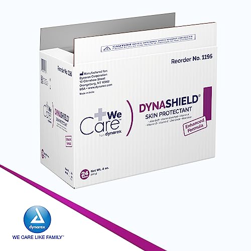 Dynarex DynaShield Skin Protectant Barrier Cream - Zinc Oxide Cream with Vitamins A, D, E, Aloe Vera - Protective Ointment