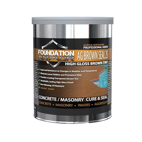 Armor AG Brown Seal 25 Brown Tinted Exposed Aggregate Sealer
