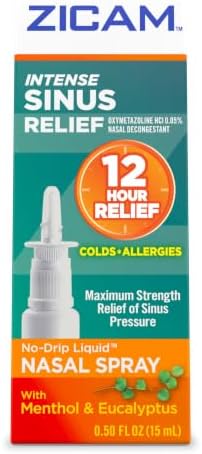 Zicam Intense Sinus Relief No-Drip Nasal Spray, 0.50 Fl Oz