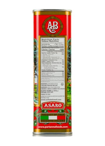 Partanna Robust Extra Virgin Olive Oil, 101 fl oz (3 L) Tin | Premium 100% Castelvetrano Oil, High Polyphenol, First Cold Pressed, Early Harvest in Sicily, Award Winning Italian EVOO