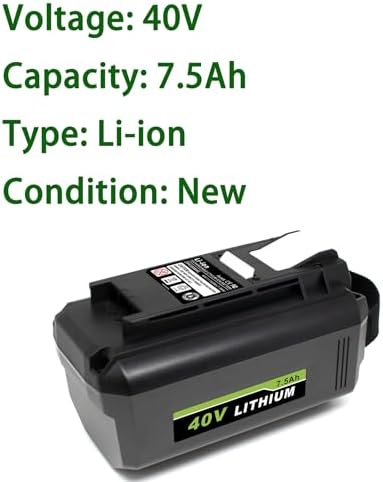 Replacement Battery for Ryobi 40v Battery OP4015 OP4050A OP4040 OP4050 Compatible with Ryobi 40V Cordless Power Tools, Capacity 4.0Ah