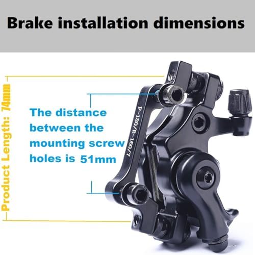 Bike Disc Brake Kit With Front and Rear Caliper、160mm Bike Rotor