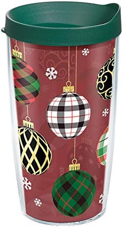 Tervis Christmas Holiday Ornaments Made in USA Double Walled Insulated Tumbler Travel Cup Keeps Drinks Cold & Hot, 24oz, Classic
