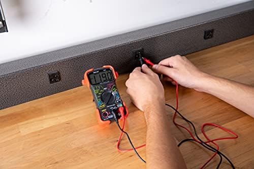 INNOVA 3320 Auto-Ranging Digital Multimeter, Red & Black | Automotive meter for car audio and car stereo install tools