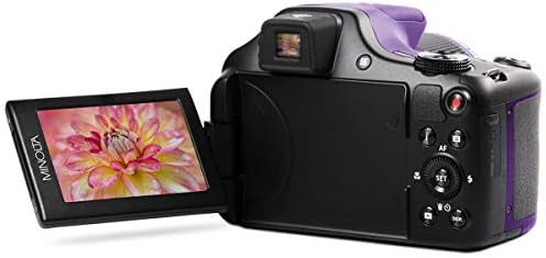 Minolta MN67Z Pro Shot 20MP Camera, 67X Zoom, 1080p HD Video (Red)