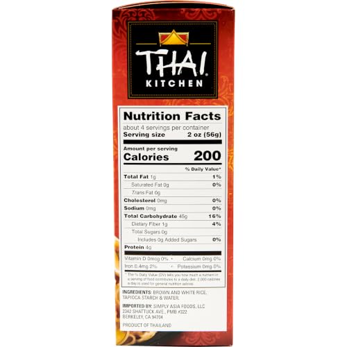 Thai Kitchen Gluten Free Brown Rice Noodles, 8 Oz