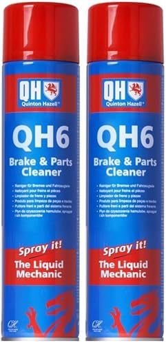 Quinton Hazell QH6 Brake Cleaner Spray Can 20.3 fl oz, Non-Chlorinated | Fast Drying Automotive Brake Parts Cleaner, High Strength Formula for Professional and DIY Use