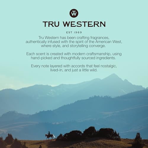 Tru Western Outlaw Men’s Cologne - Refreshing Bergamot, Lavender and Fir Balsam for a Sensual Aroma - 3.4 fl oz