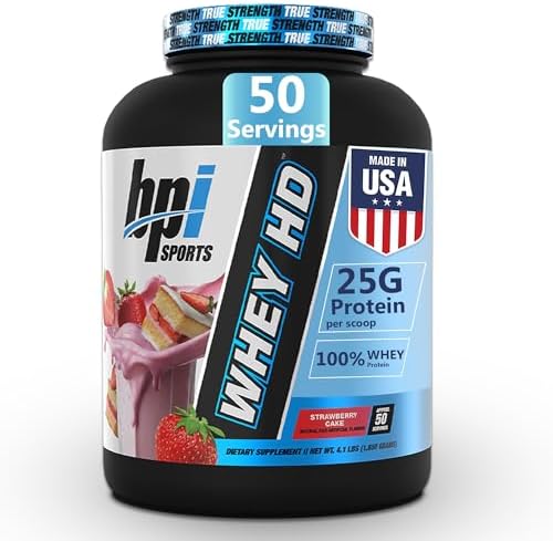BPI Sports Whey HD Ultra Premium Protein Powder Isolate | Workout Whey Protein Powder For Men & Women for Muscle Gain | Milk Protein Concentrates | Chocolate Cookie/ Vanilla Caramel, 4.07 Pound