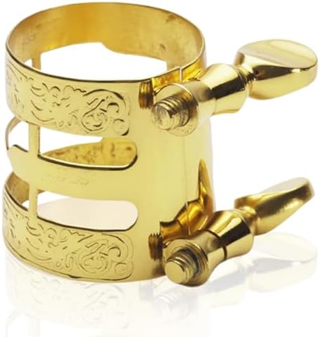 Alto Sax Ligature, Metal Alto Saxophone Ligature,Saxophone Gold Ligature Fastener