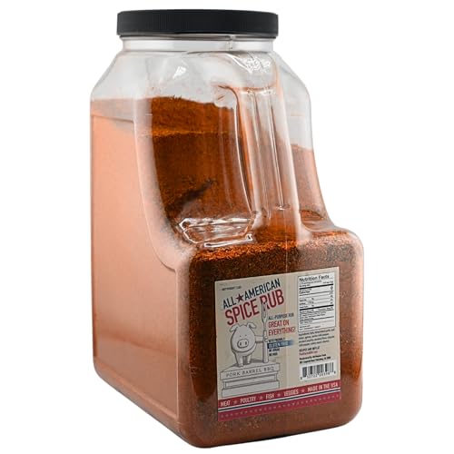 Pork Barrel BBQ All-Purpose BBQ Seasoning & Rub | Sugar-Free, Gluten-Free, MSG-Free | All American BBQ Seasoning for Chicken, Beef & Pork – 22oz Jar