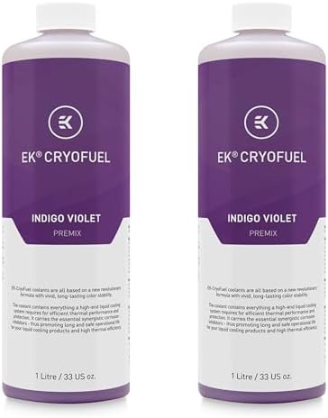 EKWB EK-CryoFuel Premix PC Coolant, 1000mL, Space Black, 2-Pack
